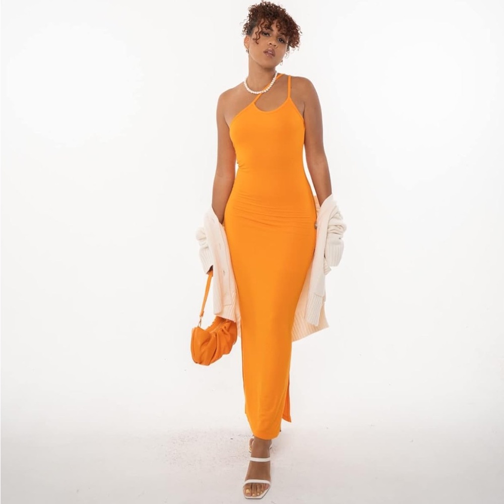 Amazon The Drop Oriole Orange Maxi Dress (L)